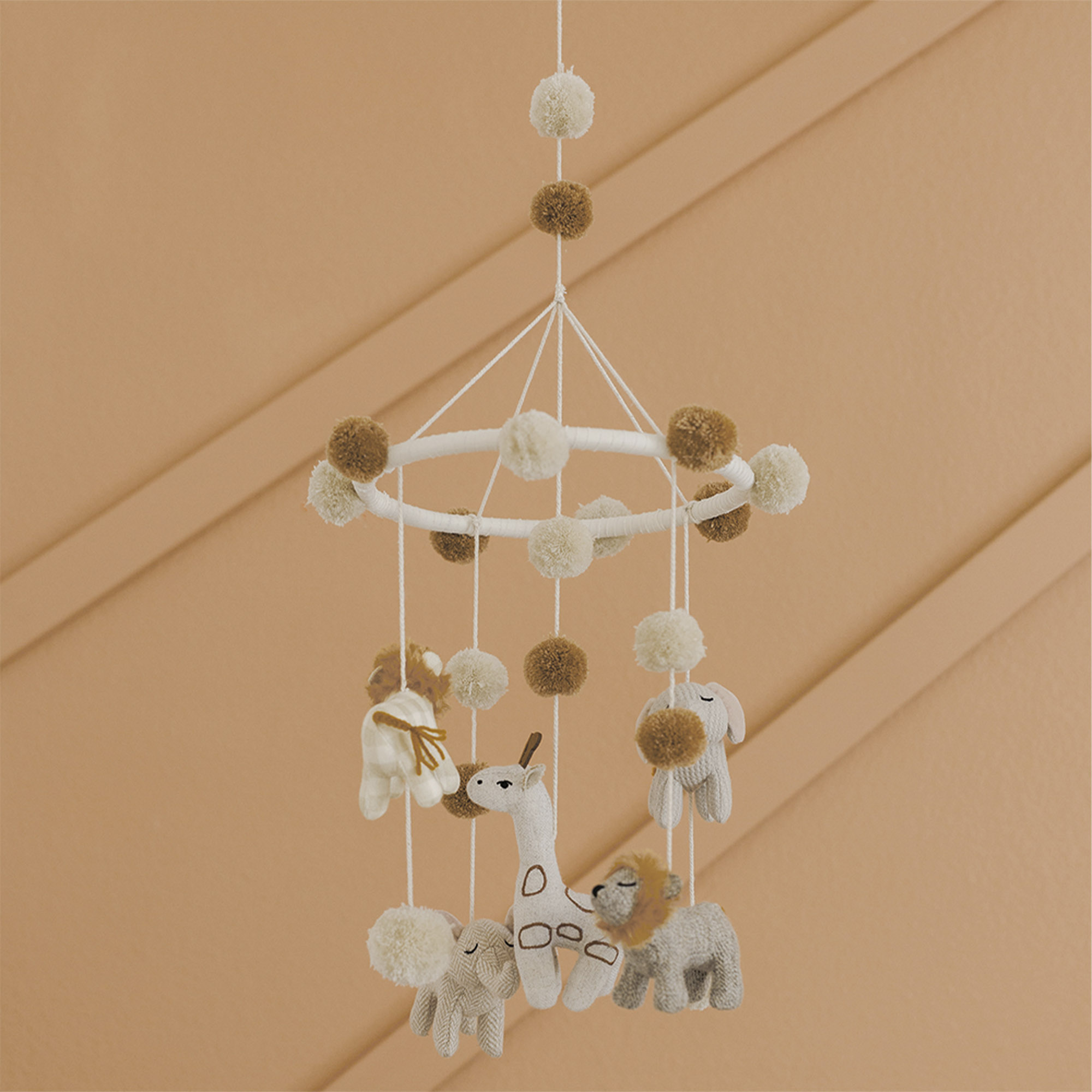 Crane Baby Soothing White Safari Animal Baby Mobile