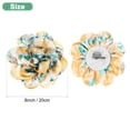 thumbnail image 3 of Broches de flores de rosa extragrande, pines de solapa de 8 pulgadas, delicadas de tela de satén, gran camelia, pin sobredimensionado [20 cm, verde marrón], 3 of 7