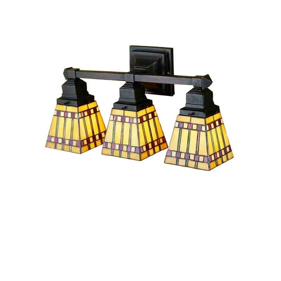 Meyda Tiffany 31246 Lighting, 20" W, Bronze/Dark