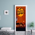 thumbnail image 1 of mago de calabaza, 30 x 79 pulgadas, pegatina de papel pintado realista para puerta para decoración de Halloween, fiesta en casa, pegatina de pared extraíble, pegatina de pared de renovación, 1 of 1