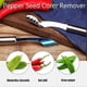 thumbnail image 3 of Pepper Seed Corer Remover, Pepper Corer Seed Remover, Pepper Deseeder Tool Stainless Steel Fruit Corer Remover, 3 of 5