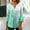 A126 Sky Blue ➤➤ Womens 3/4 Sleeve T Shirts, variant on Woman Clothes Three Quarter Sleeve Tops Woman Floral Button Down V Neck T Shirts Loose Fit Trendy Summer Tops 2025 Dressy Casual Blouses Soft Comfy Basic Tees