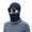 Navy Blue, variant on HUANLEDASH Men Winter Hat Sunshade Thermal Knitted Elastic Short Brim Full Protection Anti-slip Unisex Outdoor Camping Skiing Balaclava Cap Hat Scarf Integrated Headgear
