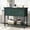 Green, variant on American Vintage Console Table with Drawers and Shelves Entryway Sofa Table for Living Room, Red