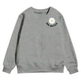 thumbnail image 5 of Byoo Slogan Floral Print Sweatshirt for Girls Crewneck Long Sleeve Sweatshirts Daily Sweatshirt,Grey, 5 of 6
