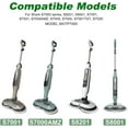 thumbnail image 2 of Aorsher 12 Pack S7001TGT Spin Mop Refills Fit for Shark S7000 S7001 S7000C S7201 S7000AMZ S8201 S8001 S8000 Steam and Scrub Pads for Hardwood Floor Cleaning, 2 of 17