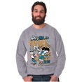 thumbnail image 3 of Cool Fighting Popeye Hard Knock Life Men's Crewneck Sweatshirt Brisco Brands S, 3 of 6