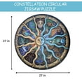 thumbnail image 2 of Cerem 1000 Pieces Jigsaw Puzzle - Round Art Puzzle for Wall Decor - Difficult and Challenge Game - Large 27 Inch - Constellation, 2 of 7