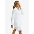 thumbnail image 2 of Jessica London Women's Plus Size Gauze Half-Zip Tunic, 2 of 3