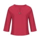 thumbnail image 4 of Vestidos Casuales Para Mujer, Blusas De Mujer De Moda Moda de verano para mujer, cuello en V, ocio, manga tres cuartos, color liso, 4 of 6