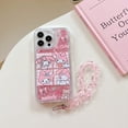 thumbnail image 1 of Samsung S23 S22 S21 S20 Note 20 Plus Ultra 10 A20S A10S M10 M31S M30S M21 M30 A10 5G S10 FE 5G Plaid Sanrio Doll Big Ear Dog Colorful Quicksand Crystal Bracelet Case, 1 of 3