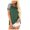 Green, variant on Teissuly Fashion Women's Summer Round Neck Colorblock Short Sleeve Pullover T-Shirt