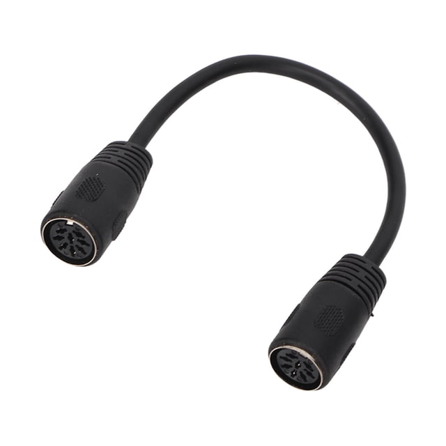 DIN 8Pin Female To DIN 8Pin Female Adapter, Easy Connection 0.66ft Explosion Proof DIN 8Pin Female Sound Cable For AV Equipment