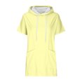 thumbnail image 4 of Posijego Women's Short Sleeve Hoodie Tops Summer Casual Tunic Top Hooded Pullover Shirts with Pockets, 4 of 7