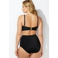thumbnail image 4 of Swimsuits for All Valentine Ruched Bandeau High Waist Bikini Set, 4 of 4