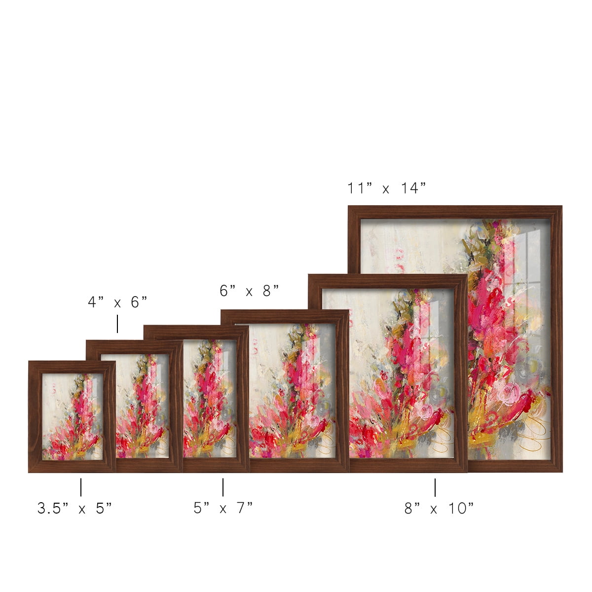 Flip Side - Framed Print w/glass - Chestnut