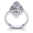 thumbnail image 3 of 0.5ct Round Not Enhanced Ladies Fancy Vintage Engagement Anniversary Ring Solid 18K Rose, White or Yellow Gold H SI2, 3 of 3