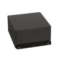 thumbnail image 1 of Pack of 1, Hammond Manufacturing 1591Uflbk, Enclosure, Flanged Lid, Panel Mount, Abs, Ul94V0, Black, 4.7X4.7X2.2 In, 1591 Series, 1 of 1