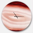 thumbnail image 1 of Designart 'Agate with Chalcedony Geological Crystal ' Modern wall clock, 1 of 6