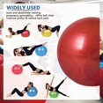 thumbnail image 2 of 75cm Yoga Ball, Exercise Ball for Fitness, Stability, Balance & Birthing, Anti-Burst Professional Quality Design Balance Ball Pilates Core&Workout Ball with Quick Pump - Home Gym Office Chair, 2 of 6