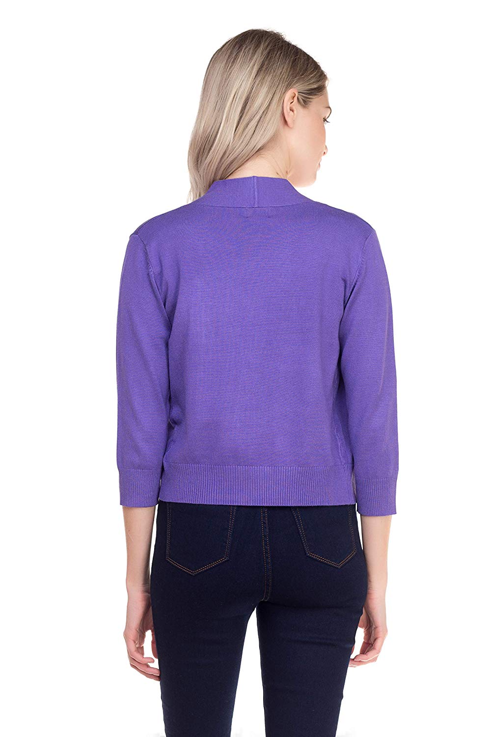 Tシャツ(長袖/七分) combination bolero many way tops Cielo Women's 3/4 Sleeve Solid Open Front Cropped Bolero