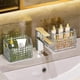 thumbnail image 3 of Cosmetic Organizer, Transparent Diamond Crystal Cosmetic Organizer, Skin Care Organizer, For Dresser Decoration, Bathroom Countertop (White), 3 of 4