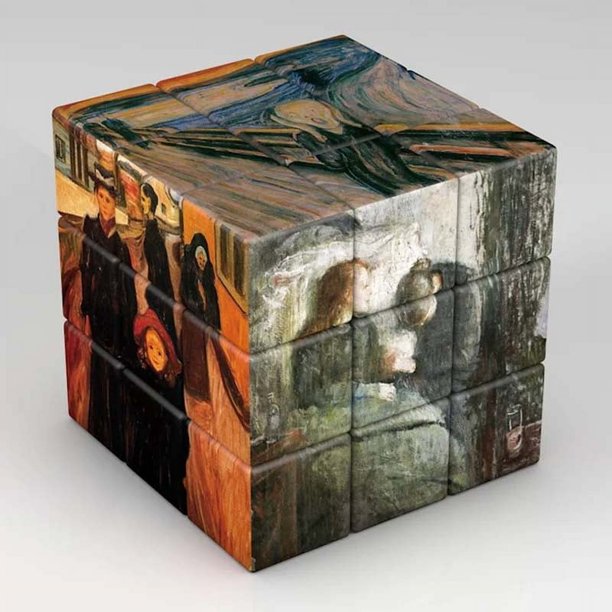 Cubo mágico de planetas y astronautas para niños, pinturas famosas, arte de celebridades, rompecabezas, juguetes, regalos, 3x3x3