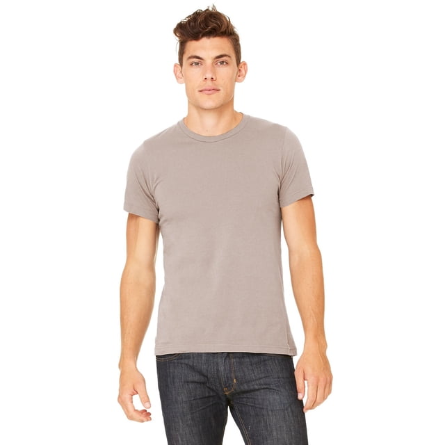 Bella + Canvas T-Shirt Unisexe à Manches Courtes en Jersey - Brun Galet - TG
