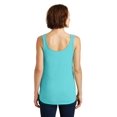 thumbnail image 2 of District Made Ladies Drapey Tank-XS (Aqua Ice), 2 of 6