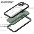 thumbnail image 3 of Decase for iPhone 14 Case Waterproof, Compatible with Magsafe Magnetic Protective iPhone 14 Case Magnet Shockproof Full Body Clear with Screen Protector,Black, 3 of 11