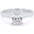 thumbnail image 1 of 0.50 Carat Excellent Radiant Cut Natural Diamond Solitaire Beautiful Ring for Girls Solid 18K White Gold Size 11.5, 1 of 6