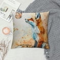 thumbnail image 2 of Fox Throw Pillow Covers, Vintage Watercolor Butterfly Fox Throw Pillow Cover , Couch Pillow Covers, Pillow Decorative for Sofa Home Living Room Bedroom, 2 of 5