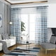 thumbnail image 3 of Cortina semitransparente para ventana, cortina de gasa para ventana, divisor de habitación para balcón de dormitorio, 100x250 cm, azul, 2 piezas sidaley LF0161-02B*2, 3 of 7