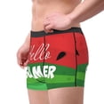 thumbnail image 2 of Pofeuu Watermelon Hello Summer Print Men’s Boxer Briefs, Moisture-Wicking Underwear, Regular,Trunk-Small, 2 of 5