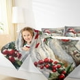 thumbnail image 4 of Manfei Winter Cute Snowman Bedding Comforter Set, Merry Christmas Twin Comforter Sets, Teens Boys Girls Kids Reversible Bedding Set, Ultra Soft Home Decor, 2pcs, 4 of 8