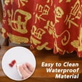thumbnail image 4 of YIBAGA Chinese New Year Tablecloth, Red Gold, Waterproof Dining Decorations, 60 inch, Polyester, 4 of 6