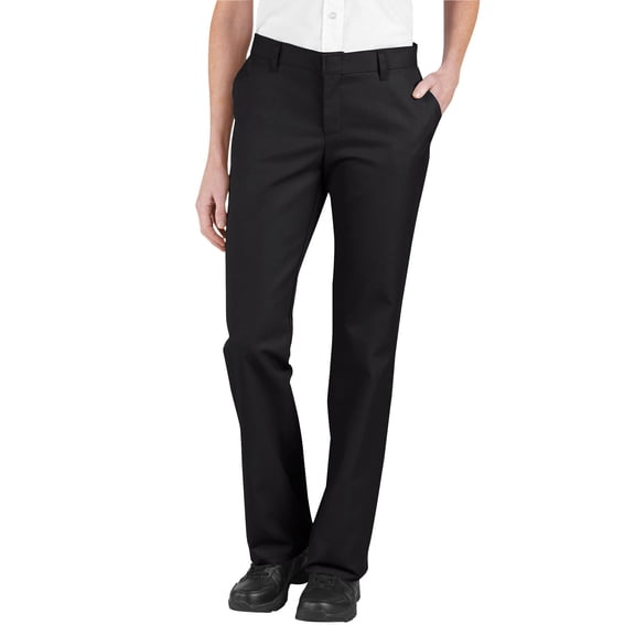 Womens Relaxed Fit Flat Front Pant