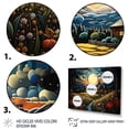 thumbnail image 3 of Designart "Countryside Charm At Night" Landscapes Floater Framed Canvas Print, 3 of 7