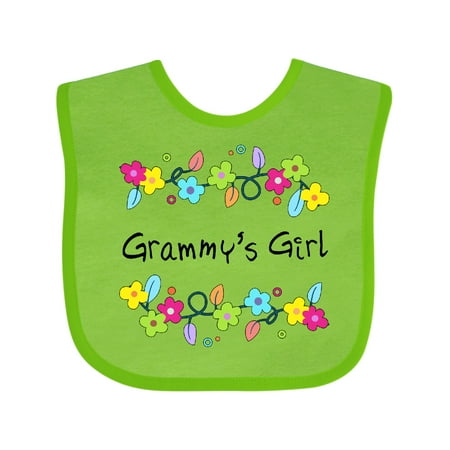 

Inktastic Grammys Girl- Bright Flowers Gift Baby Girl Bib