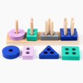thumbnail image 2 of Rompecabezas De Juguetes Para Clasificador De Formas Bloques Geométricos Preescolares Juegos De Apilamiento Para Baoblaze clasificador de formas para niños pequeños, 2 of 8