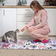 thumbnail image 3 of Purple Gothic Cat Crystal Pattern Kitchen Rugs Sets Of 2,Anti Fatigue Kitchen Mat Rugs Non Slip Washable,Decorative Kitchen Floor Mats for Kitchen,Sink,Laundry,17"x30"+17"x47", 3 of 7