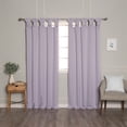 thumbnail image 2 of Aurora Home  Thermal Insulated Blackout Knotted Tab Curtains Lilac, 2 of 5