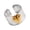 Silver, variant on Trendy Colorful Heart Open Rings Adjustable Fit Rings Sturdy And Lightweight For Everyday Wear And Special Occasions