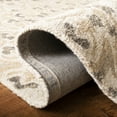 thumbnail image 5 of SAFAVIEH Blossom Kelvin Abstract Wool Area Rug, Ivory/Taupe, 6' x 6' Square, 5 of 9