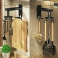 thumbnail image 1 of 360 Degrees Rotation Aluminum Hook Spoon Towel Rag Hook Organizer Space-saving Storage Rack Wall Mounted Pants Organizer Hanger Kitchen, 1 of 9