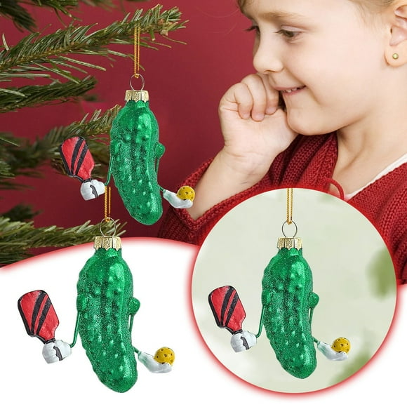 Hbdhejl 3D Pickle Decorations Christmas Tree Pendants 3D Christmas Tree Pendant Decoration Gifts Christmas Car Pendants Pickle Decorations