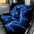 thumbnail image 5 of KUIFORTI Cool Wolf Car Seat Covers Full Set 4 Pcs Front Seats and Rear Bench Cover Protector Removable Automotive Accessories Easy to Install Universal for Cars Truck SUV Van, 5 of 7