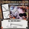thumbnail image 3 of Decorative Fire Axe Prop – Halloween Costume Accessory for Adults, Carnival Masquerade Party Favor, Stage Themed Dress Up (Silver), 3 of 5