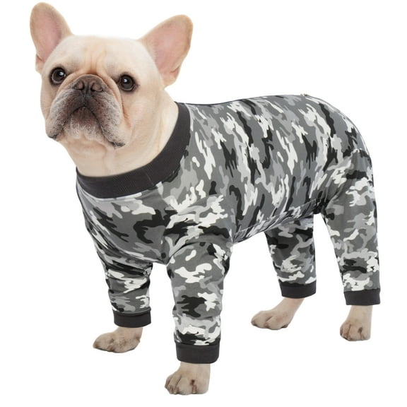 Kuoser Dog Recovery Suit Long Sleeve Dog Onesie after Surgery, Camouflage, M