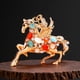 thumbnail image 2 of Llavero de caballo con brillantes diamantes de imitación incrustados, llavero decorativo de buena suerte, accesorio festivo., 2 of 8